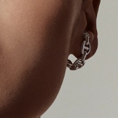 (W) HERMES 925純銀鏤空設計耳環 - 銀色。 H122506B 00 Shop (W) HERMES 925純銀鏤空設計耳環 - 銀色。 H122506B 00