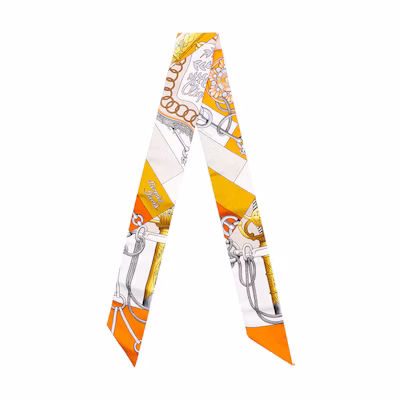 (Women) HERMES "Sabre Dance" Silk Scarf H061574S-04
