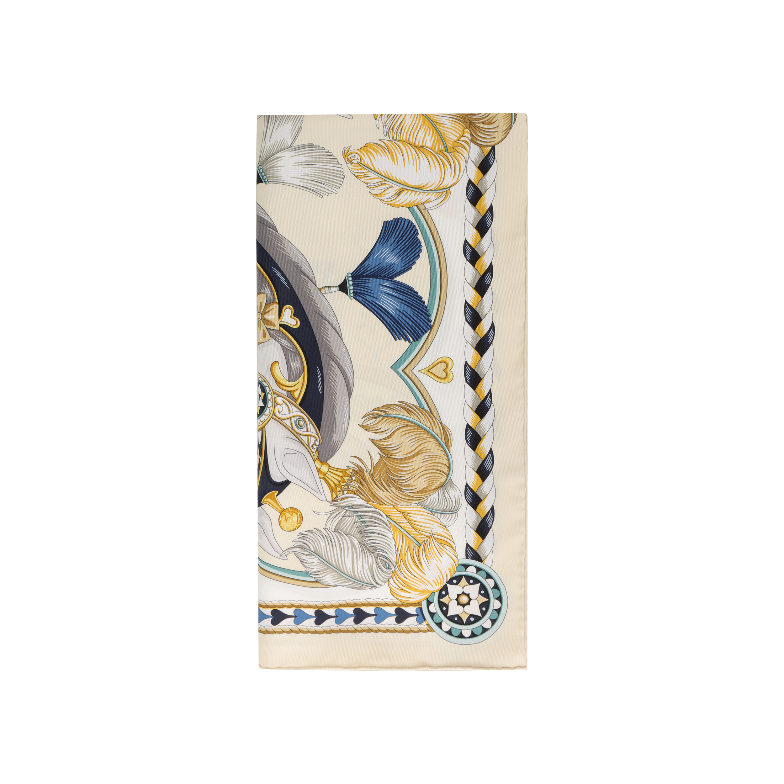 (Women) HERMES  Animal Heart Pattern Silk Scarf - Multicolor H004090S 13 圖 5