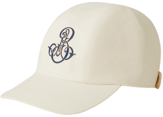 (Women) HERMES Beige Logo Print Silk Cotton Cap with Palladium Plating. H241056N Buy (Women) HERMES Beige Logo Print Silk Cotton Cap with Palladium Plating. H241056N