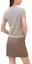 Shop (Women) HERMES Beige Plain Round Neck Short Sleeve Sweater H4E2600D1MV36