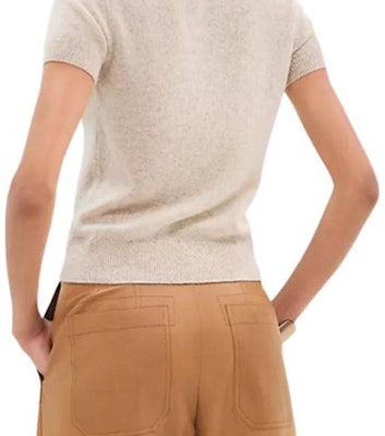 (Women) HERMES Beige Solid Color Crew Neck Short Sleeve T-Shirt. H5E2633D1MV Purchase (Women) HERMES Beige Solid Color Crew Neck Short Sleeve T-Shirt. H5E2633D1MV