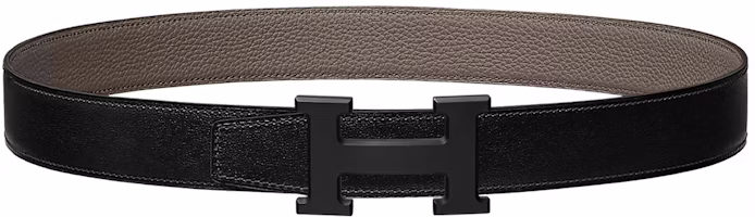 (Women) HERMES Black Buckle Calfskin Leather Belt, Minimalist Design, 3.2cm. H080029CY89-H073967CAAC090 (Women) HERMES Black Buckle Calfskin Leather Belt, Minimalist Design, 3.2cm. H080029CY89-H073967CAAC090
