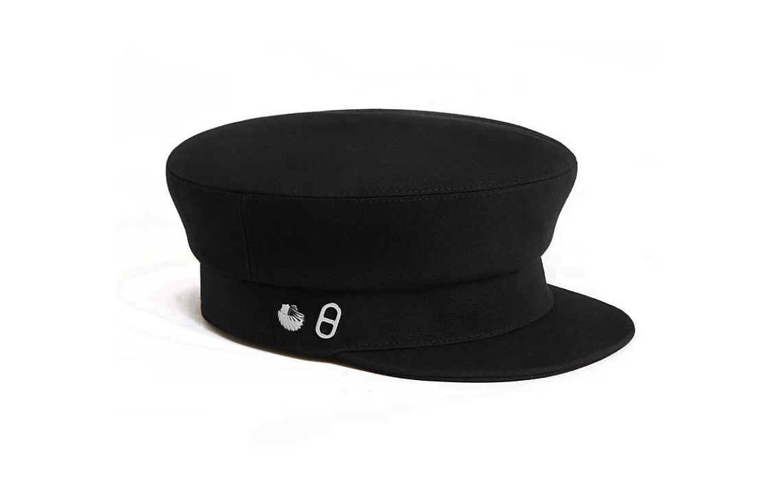 Order (Women) HERMES  Black Cotton Beret with Side Logo. H241066Nv0258