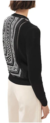 (W) HERMES Suéter Negro de Punto con Estampado y Mangas Largas H3H2814D702 Lookbook (W) HERMES Suéter Negro de Punto con Estampado y Mangas Largas H3H2814D702