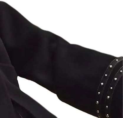 (Women) HERMES Black Double-Sided Cashmere Hooded Short Coat. H4H0276DA0236 Sizing (Women) HERMES Black Double-Sided Cashmere Hooded Short Coat. H4H0276DA0236