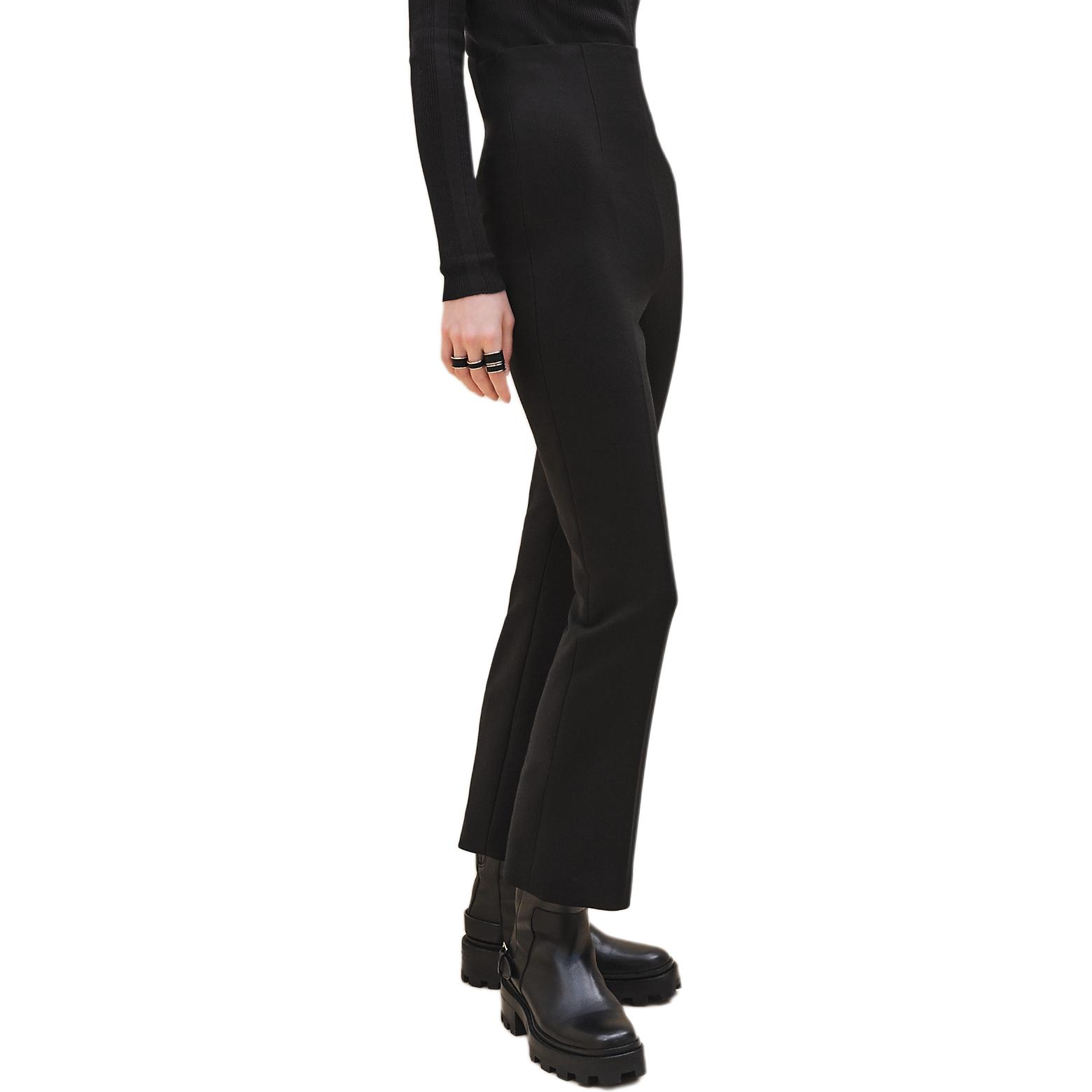 Order (Women) HERMES  Black High-Waisted Flared Casual Pants FW24. H4H0423DH02