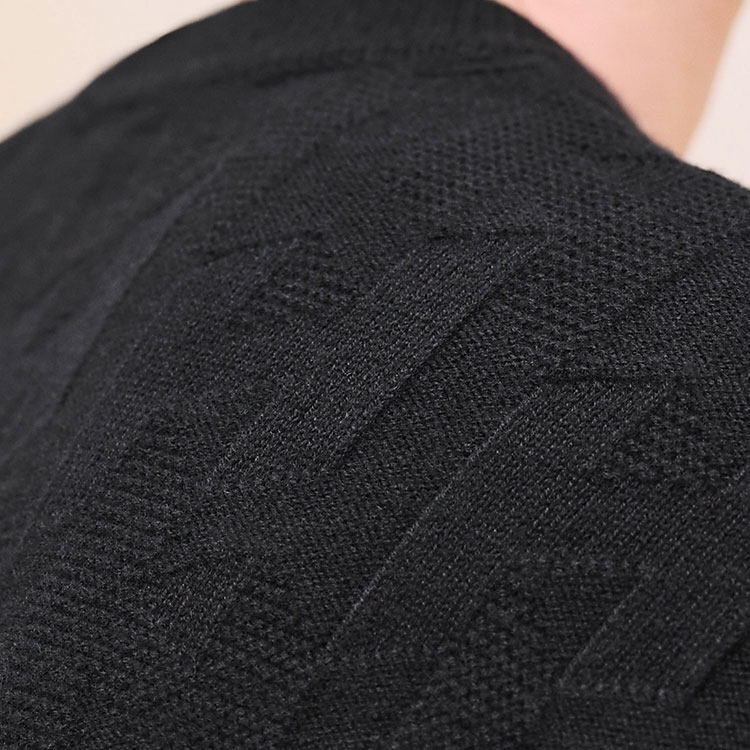 (Women) HERMES  Black Knitted Ribbed Short-Sleeve Casual Top FW24. H4H2621D302 圖 6