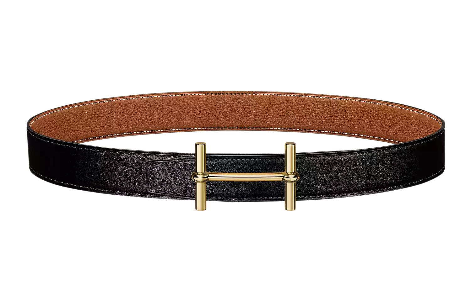 (Women) HERMES  Black Leather Belt H d'Ancre Smooth Buckle 3.2cm H077931CP2K-H073967CAAA105 圖 2