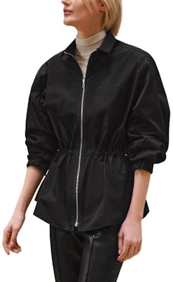 (W) HERMES Baju Lengan Panjang Hitam dengan Tali Pinggang & Zip FW24 H4H0638DV02 Order (W) HERMES Baju Lengan Panjang Hitam dengan Tali Pinggang & Zip FW24 H4H0638DV02