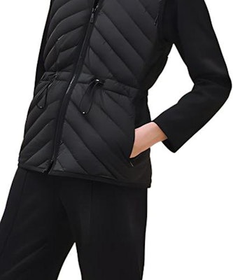 (Women) HERMES Black Solid Color Drawstring Zipper Vest FW24. H4H0169DR02 Shop (Women) HERMES Black Solid Color Drawstring Zipper Vest FW24. H4H0169DR02