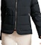 Sizing (W) HERMES Jaket Hitam Down Zip-Up dengan Kerah Berdiri Solid H800169E01L