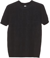 (Women) HERMES Black Wool Cashmere Short-Sleeve Sweater FW22 Collection. H2H2666D602 (Women) HERMES Black Wool Cashmere Short-Sleeve Sweater FW22 Collection. H2H2666D602