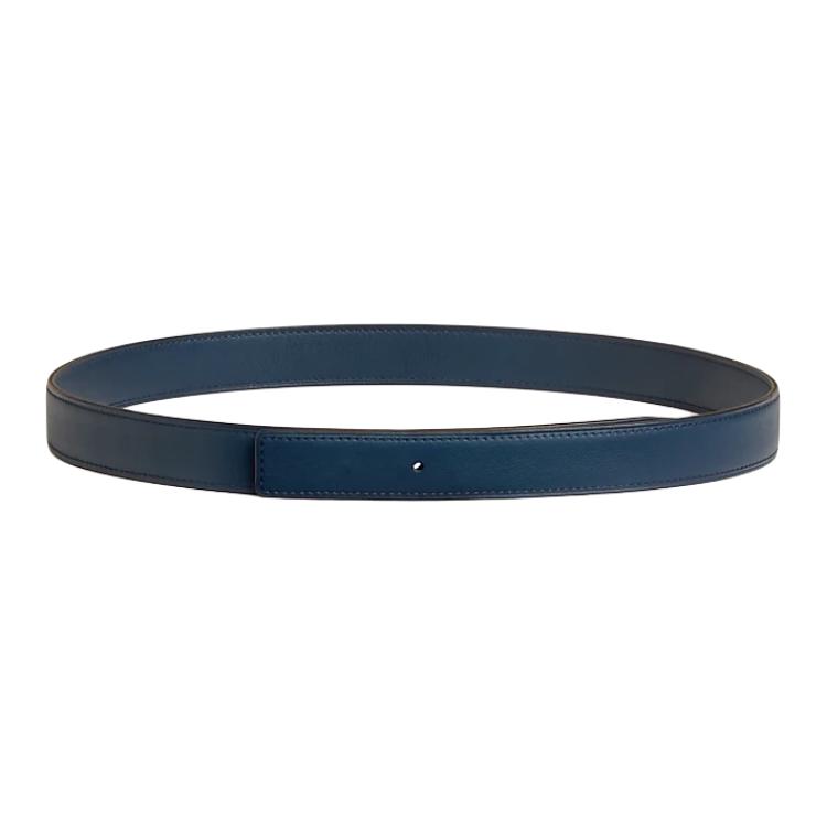 (Women) HERMES  Blue Calfskin Leather Belt 2.4CM H010622UAAA075 圖 2