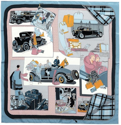 (W) HERMES Pañuelo de Seda Azul Estampado Accesorio de Moda. H981902S 01 Buy (W) HERMES Pañuelo de Seda Azul Estampado Accesorio de Moda. H981902S 01