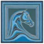 Buy (W) HERMES Selendang Sutera Biru dengan Corak Pegasus dan Landskap. H073334S 08