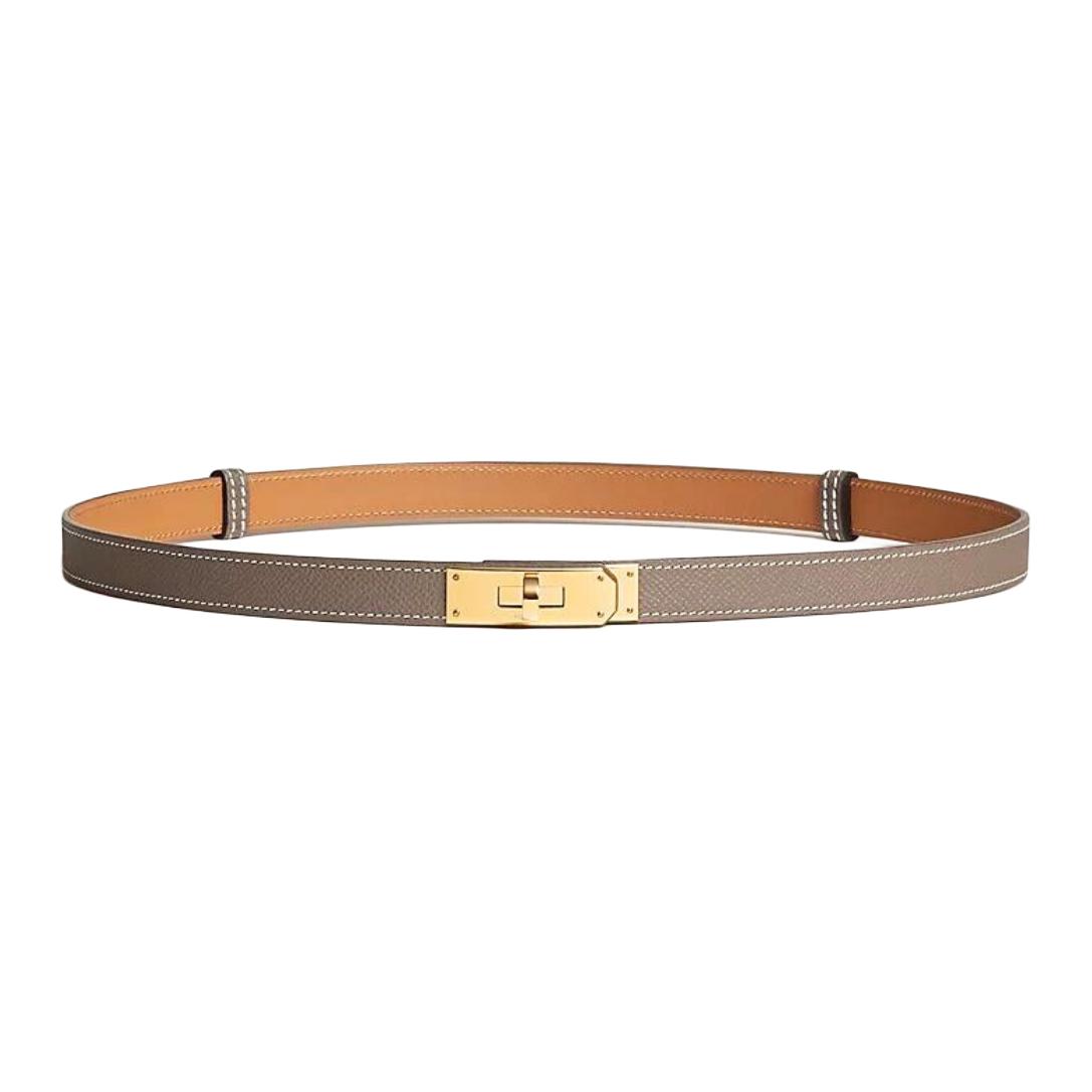 (Women) HERMES  Calfskin Belt Gold Buckle Multi-color 1.8CM 105703249 圖 3