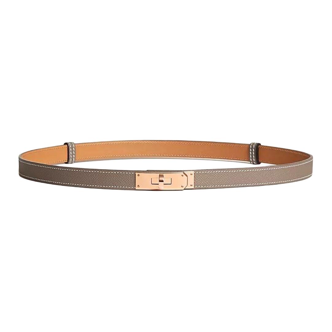 (Women) HERMES  Calfskin Belt Gold Buckle Multi-color 1.8CM 105703249 圖 5