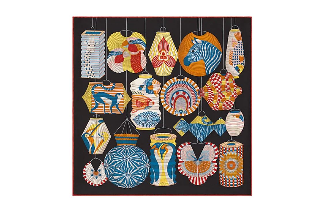 (Women) HERMES  Carre Silk Twill Scarf Black. H893918S-05 圖 2