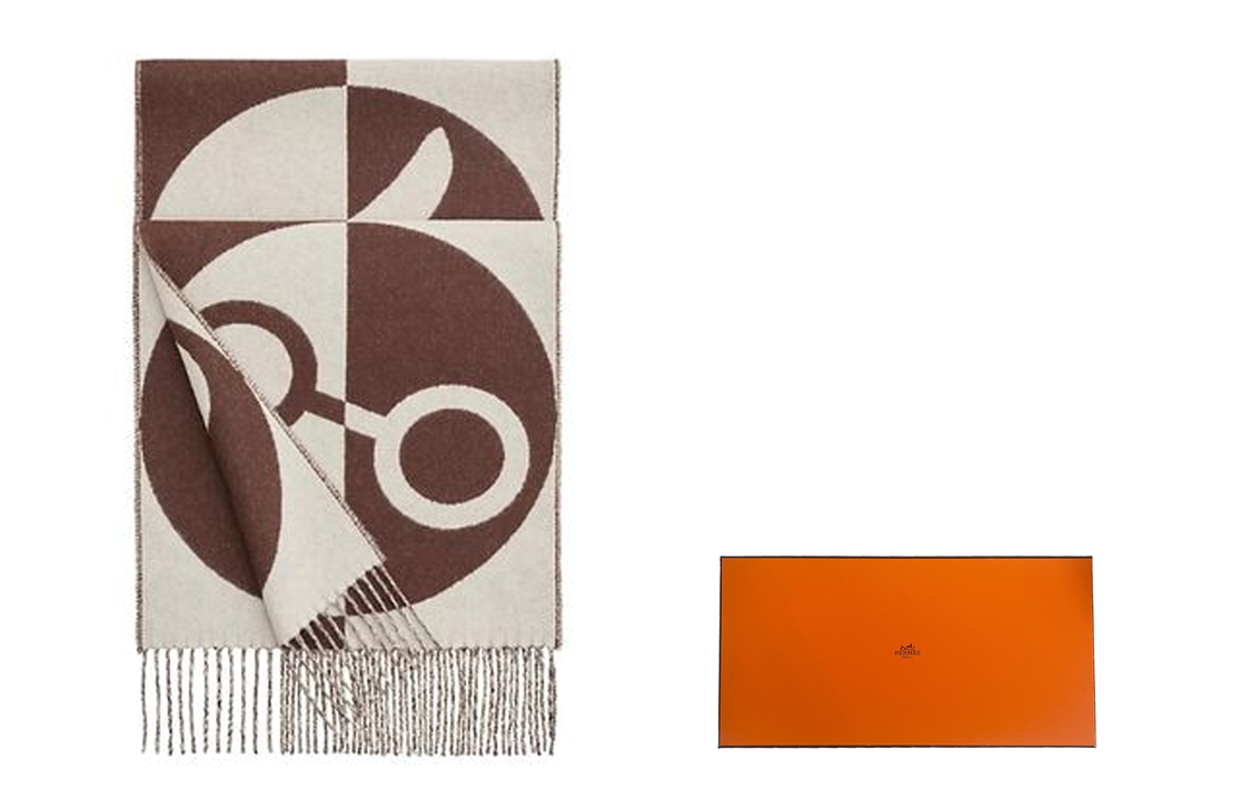 (Women) HERMES  Cashmere Scarf - Elegant British Business Style. H259090S-03 圖 4