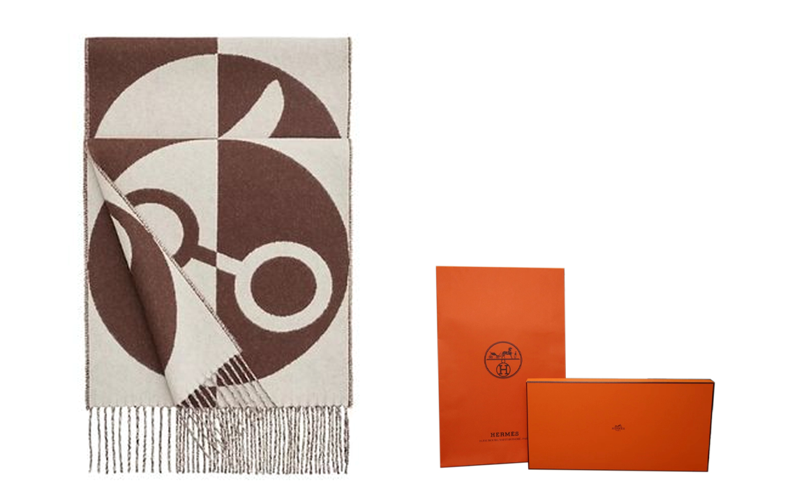 (Women) HERMES  Cashmere Scarf - Elegant British Business Style. H259090S-03 圖 5