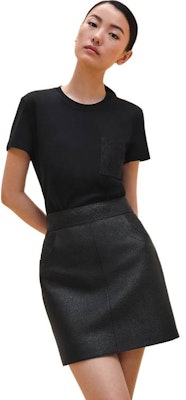 (W) 에르메스 클래식 자수 립 트림 블랙 티셔츠. H4E4615DA02 Order (W) 에르메스 클래식 자수 립 트림 블랙 티셔츠. H4E4615DA02