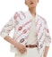 Shop (Women) HERMES Coaching Remix Print Cotton Baseball Jacket in Natural White. H5E4223DBA3