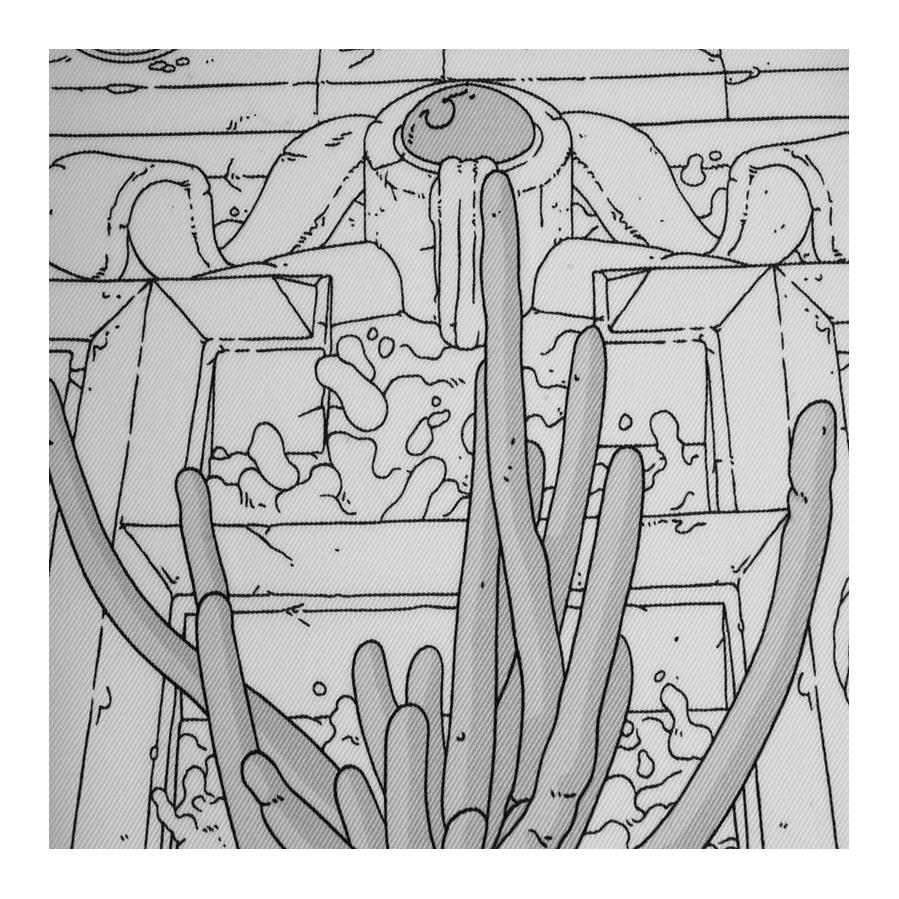 (Women) HERMES Écriture Atlantis 70cm Black White Silk Scarf H983571S-06 圖 3