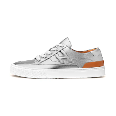 (W) HERMES 'Deep Leather Silver Grey'