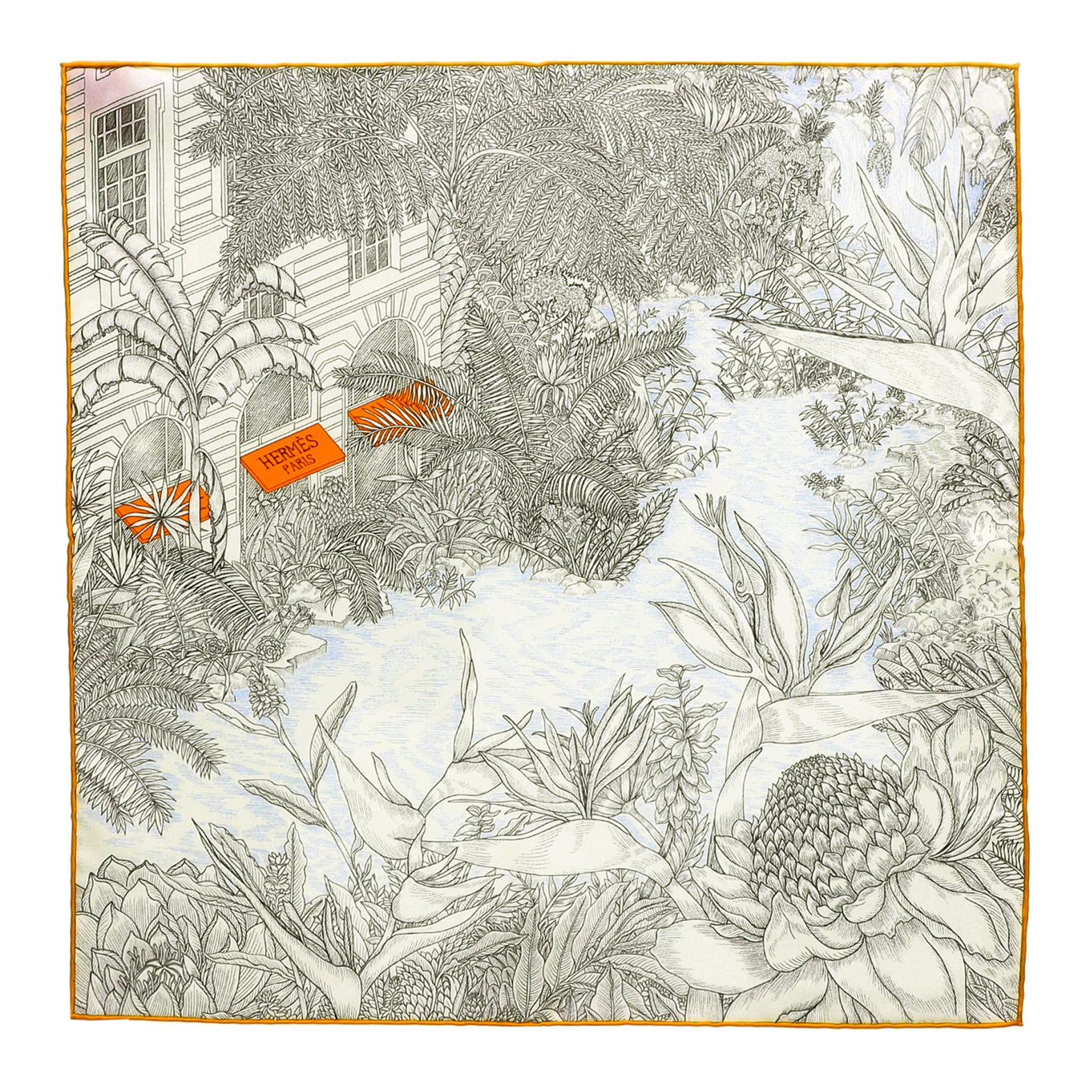 (Women) HERMES  Elegant Fashion Silk Scarf H893991S 06