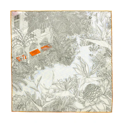(Women) HERMES Elegant Fashion Silk Scarf H893991S 06