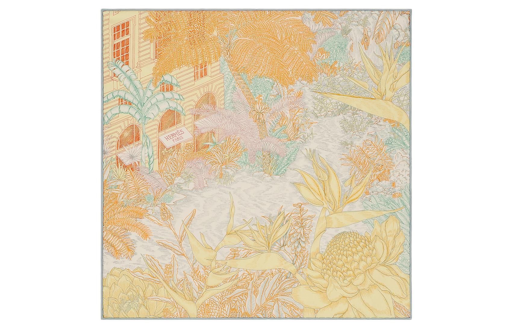 (Women) HERMES  Elegant Fashion Unique Silk Scarf H893991S 01