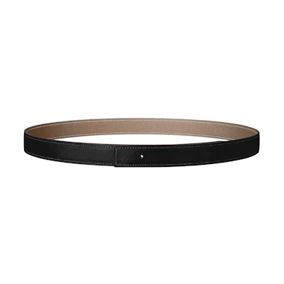 (Women) HERMES Elegant Smooth Buckle Leather Belt 2.4cm Width. H052150CABU090