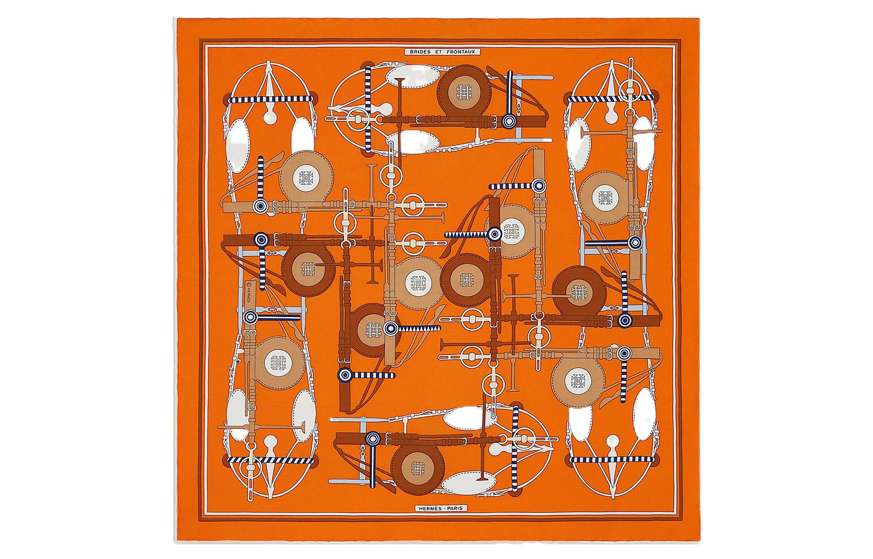 (Women) HERMES  Elegant Twill Silk Scarf - Compact and Stylish. H891710S-08 圖 2