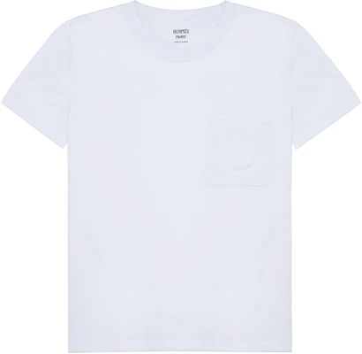 (W) HERMES Baju-T Putih Poket Sulam FW22 H2H4614DU90 Buy (W) HERMES Baju-T Putih Poket Sulam FW22 H2H4614DU90