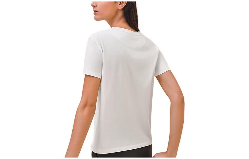 Lookbook (W) エルメス 刺繍入り無地クルーネックTシャツ - ホワイト H4E4615DA90