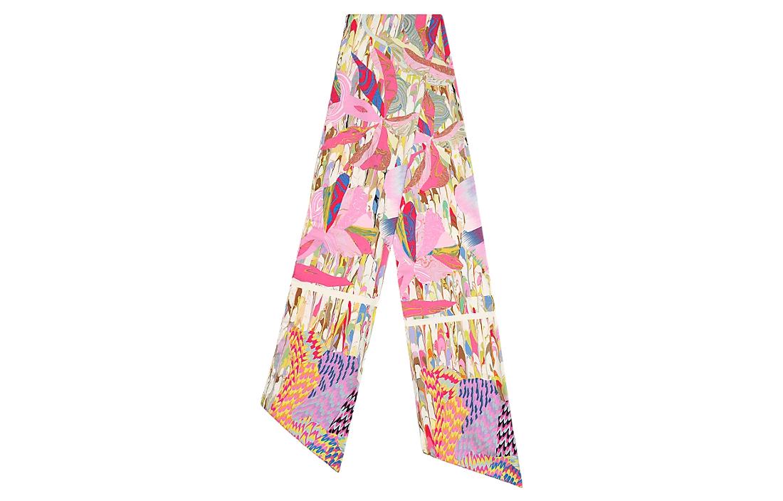 Order (Women) HERMES  Fashion Marble Floral Silk Scarf - Multicolor. H203714S 01