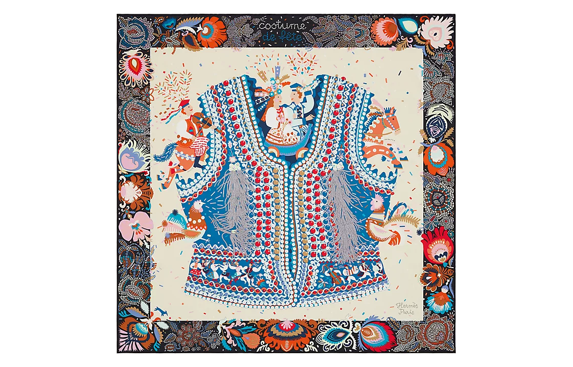 (Women) HERMES  Fashion Silk Scarf - Versatile Luxury Accessory. H003915S-05