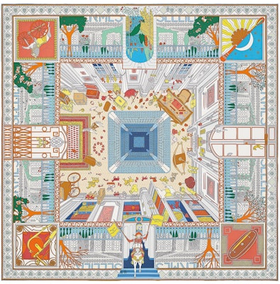 (W) エルメス ファッションシルクスカーフ エキゾチックトレジャープリント - マルチカラー H003757S 01 Order (W) エルメス ファッションシルクスカーフ エキゾチックトレジャープリント - マルチカラー H003757S 01