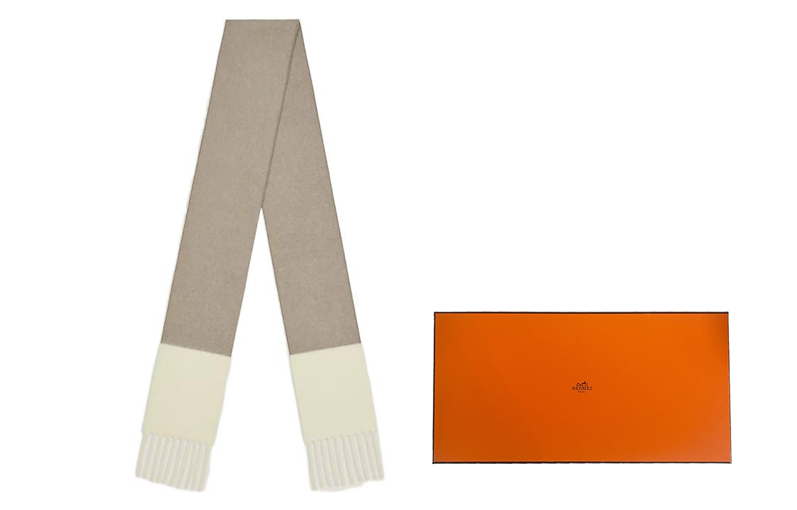 Order (Women) HERMES  Fashion Simple Cashmere Knit Scarf H259097S 02