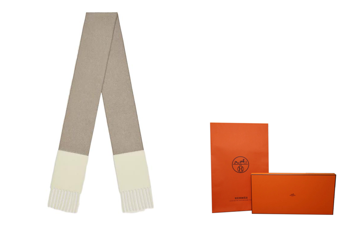 Purchase (Women) HERMES  Fashion Simple Cashmere Knit Scarf H259097S 02