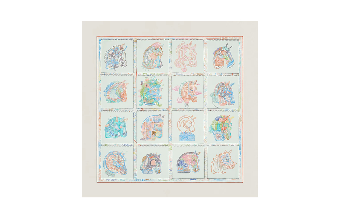 Order (Women) HERMES  Fashionable Casual Green Silk Scarf. H003913S 06