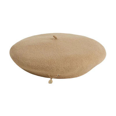 (Women) HERMES Fashionable Comfortable Wool Beret Hat H222025N 02