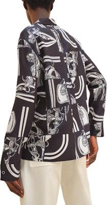 (W) HERMES Baju Hitam Biru Lengan Panjang dengan Butang Snap H4E0643DQ5H Lookbook (W) HERMES Baju Hitam Biru Lengan Panjang dengan Butang Snap H4E0643DQ5H