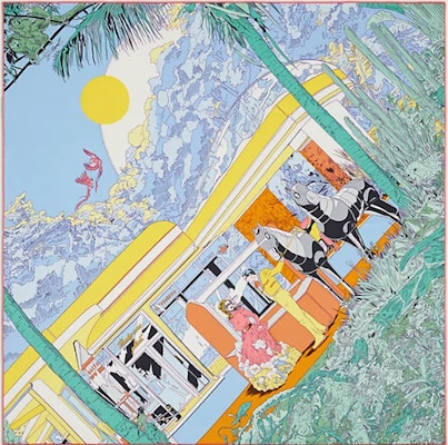 (Women) HERMES Graceful Rendezvous Lightweight Silk Scarf H983855S-08 Buy (Women) HERMES Graceful Rendezvous Lightweight Silk Scarf H983855S-08