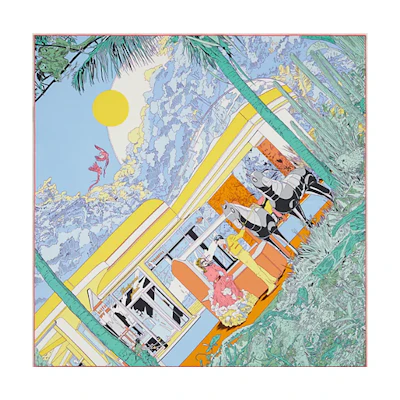 (Women) HERMES Graceful Rendezvous Lightweight Silk Scarf H983855S-08