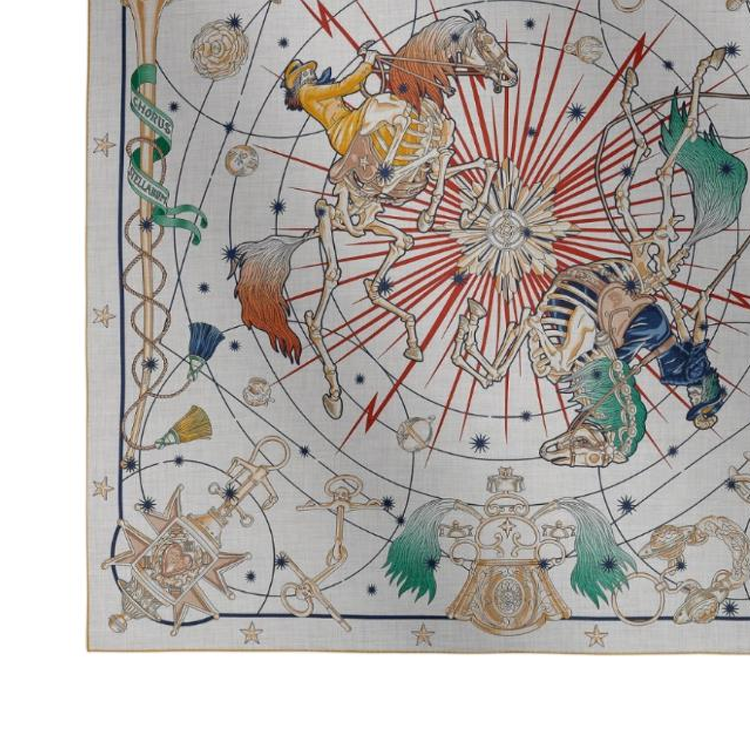 (Women) HERMES  Gray Cashmere Silk Scarf Original Design H243912S 08 圖 4