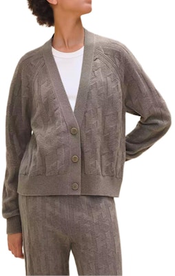 (W) エルメス グレー Vネック ボタン 長袖 ニット カーディガン セーター. H4H2706D3DK Buy (W) エルメス グレー Vネック ボタン 長袖 ニット カーディガン セーター. H4H2706D3DK