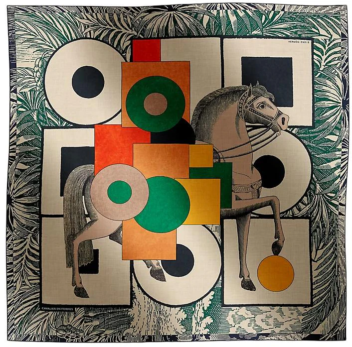 women-hermes-green-animal-design-shawl-h244008-s10