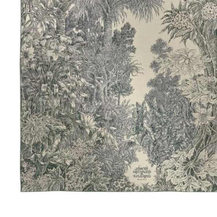 (Women) HERMES  Grey Cashmere Silk Scarf with Designer Pattern. H244121Sv05 圖 4